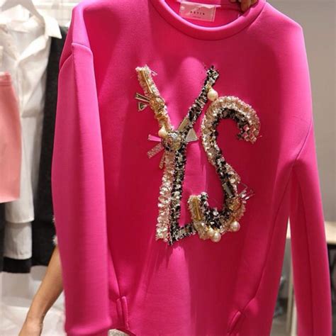 pink ysl sweatshirt|YSL pink.